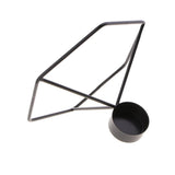Max Modern 3D Geometric Candlestick Candle Holder for Home Party Decor Black