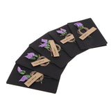 Max 5 Set Kraft Paper Card with Dried Flower DIY Greeting Card Purple Maataifaal