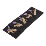 Max 5 Set Kraft Paper Card with Dried Flower DIY Greeting Card Purple Maataifaal