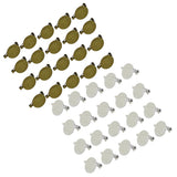 Maxbell 20 Pieces Round Brooch Base Blank Tray Safety Pins Bronze
