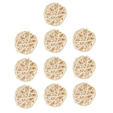 Maxbell 10pcs Wicker Rattan Ball Table Wedding Vase Fillers Hanging Ornament Natural
