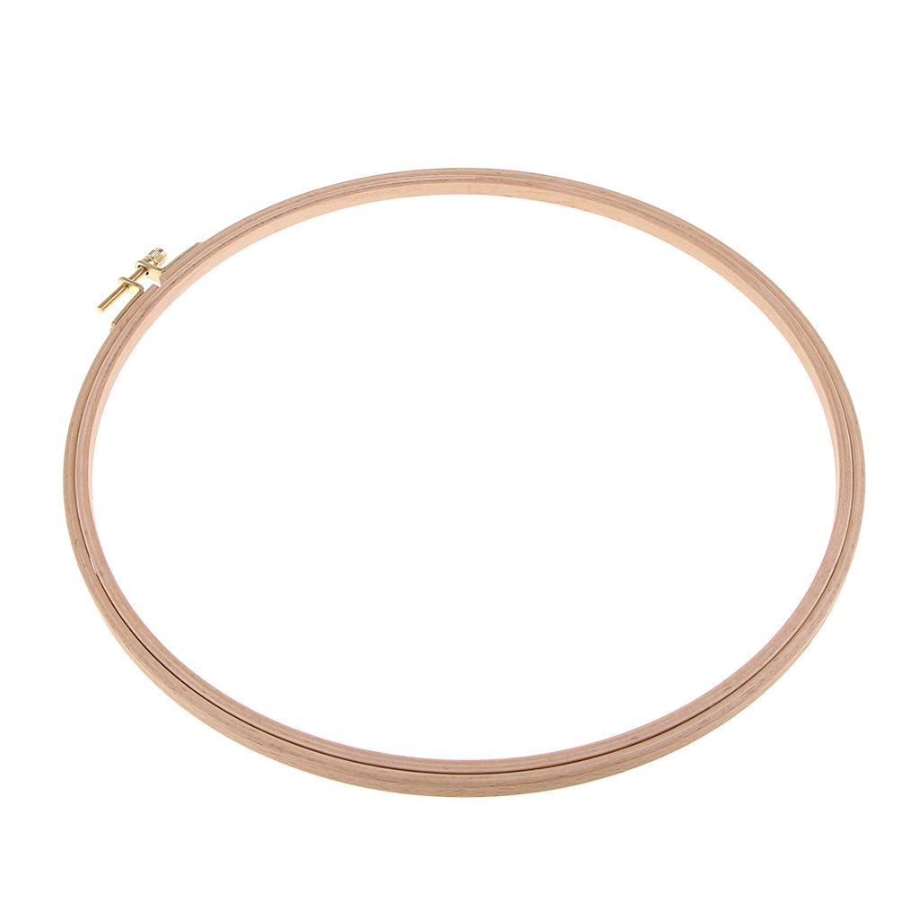 Maxbell Wooden Round Cross Stitch Hoops Needlework Embroidery Sewing Circles 29cm