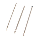Maxbell Wood Handle Tambour Crochet Hook 3 Needles Embroidery Tool Purple Sandalwood
