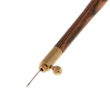 Maxbell Wood Handle Tambour Crochet Hook 3 Needles Embroidery Tool Keruntum