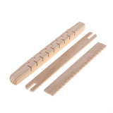 Max 8Pcs Traditional DIY Wooden Handloom Machine Weaving Knitting Loom Tools Set