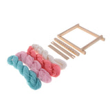 Max 8Pcs Traditional DIY Wooden Handloom Machine Weaving Knitting Loom Tools Set