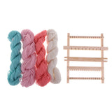 Max 8Pcs Traditional DIY Wooden Handloom Machine Weaving Knitting Loom Tools Set