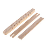 Max 4Pcs/Set Traditional DIY Wooden Handloom Machine Weaving Knitting Loom Tool