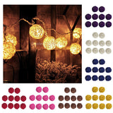 Maxbell 10 Pieces Rattan Wicker Ball Photo Props Wedding Home DIY Trinkets Red