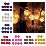 Maxbell 10 Pieces Rattan Wicker Ball Photo Props Wedding Home DIY Trinkets Red