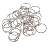 Maxbell 10/20/30 Sets Book Ring Small Loose Leaf Binder Rings Keychain Key Ring 20mm