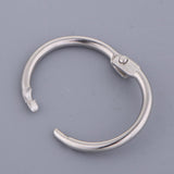 Maxbell 10/20/30 Sets Book Ring Small Loose Leaf Binder Rings Keychain Key Ring 20mm