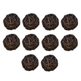 Max 10Pcs Wicker Rattan Balls Home Christmas Wedding Party Decorative Craft 5CM