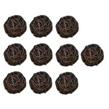 Max 10Pcs Wicker Rattan Balls Home Christmas Wedding Party Decorative Craft 5CM