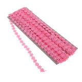 Maxbell 15 Yard 12mm Daisy Flower Embroidery Lace Trim Ribbon Sewing Crafts Rose Red