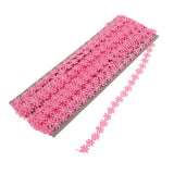 Maxbell 15 Yard 12mm Daisy Flower Embroidery Lace Trim Ribbon Sewing Crafts Rose Red