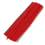 Maxbell 15 Yard 12mm Daisy Flower Embroidery Lace Trim Ribbon Sewing Crafts Big Red