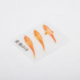 Max 10Set 3D Simulation Resin Painting Art Goldfish Stickers Decorative D