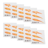 Max 10Set 3D Simulation Resin Painting Art Goldfish Stickers Decorative D