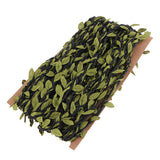 Maxbell 10m Artificial Burlap Garland Plant with Leaves Jute Fabric String Black