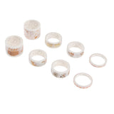 Maxbell Set of 8 Rolls Paper Tape selfadhesive paper stickers scrapbooking tape A