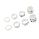 Maxbell Set of 8 Rolls Paper Tape selfadhesive paper stickers scrapbooking tape B