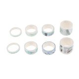 Maxbell Set of 8 Rolls Paper Tape selfadhesive paper stickers scrapbooking tape B