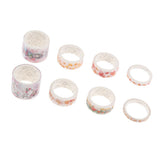 Maxbell Set of 8 Rolls Paper Tape selfadhesive paper stickers scrapbooking tape D