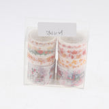 Maxbell Set of 8 Rolls Paper Tape selfadhesive paper stickers scrapbooking tape D