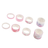 Maxbell Set of 8 Rolls Paper Tape selfadhesive paper stickers scrapbooking tape F