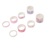 Maxbell Set of 8 Rolls Paper Tape selfadhesive paper stickers scrapbooking tape F