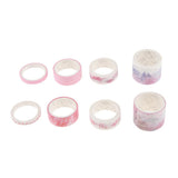 Maxbell Set of 8 Rolls Paper Tape selfadhesive paper stickers scrapbooking tape F