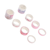 Maxbell Set of 8 Rolls Paper Tape selfadhesive paper stickers scrapbooking tape F