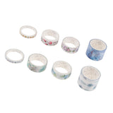 Maxbell Set of 8 Rolls Paper Tape selfadhesive paper stickers scrapbooking tape H