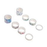Maxbell Set of 8 Rolls Paper Tape selfadhesive paper stickers scrapbooking tape H
