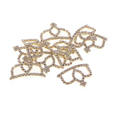 Maxbell 10Set Crown Hair Accessories Hair Clips Bridal Hair Decor Golden
