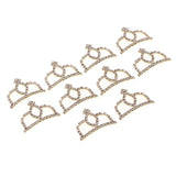 Maxbell 10Set Crown Hair Accessories Hair Clips Bridal Hair Decor Golden