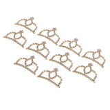 Maxbell 10Set Crown Hair Accessories Hair Clips Bridal Hair Decor Golden