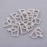 Maxbell 10Set Crown Hair Accessories Hair Clips Bridal Hair Decor Moonlight silver