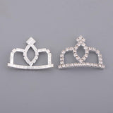 Maxbell 10Set Crown Hair Accessories Hair Clips Bridal Hair Decor Moonlight silver