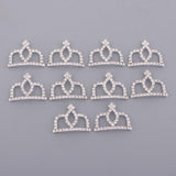 Maxbell 10Set Crown Hair Accessories Hair Clips Bridal Hair Decor Moonlight silver