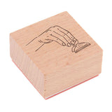 Maxbell 1 Piece Multi Shapes Wooden Painting Stamper 03
