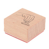 Maxbell 1 Piece Multi Shapes Wooden Painting Stamper 03