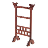Maxbell Rosewood Calligraphy Brushes Paint Pen Stand Rack Hanger w/ 8 Hanging Hooks
