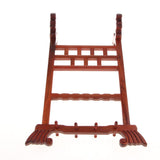 Maxbell Rosewood Calligraphy Brushes Paint Pen Stand Rack Hanger w/ 8 Hanging Hooks