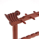 Maxbell Rosewood Calligraphy Brushes Paint Pen Stand Rack Hanger w/ 8 Hanging Hooks
