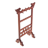 Maxbell Rosewood Calligraphy Brushes Paint Pen Stand Rack Hanger w/ 8 Hanging Hooks