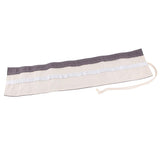 Maxbell Canvas Pencil Bags Case Painting Brush Pouch Roll Up Holders Grey 72 holes