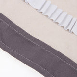 Maxbell Canvas Pencil Bags Case Painting Brush Pouch Roll Up Holders Grey 72 holes