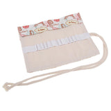 Maxbell Canvas Pencil Bags Case Painting Brush Pouch Roll Up Holders TOWER 12 holes